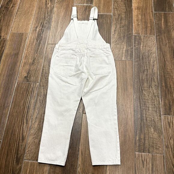 Lucky Brand Boyfriend Overall Jeans Size L Cotton Cone Denim Boho Festival* - Picture 10 of 16